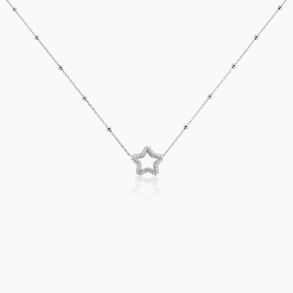 Collier Aella Argent Blanc - Colliers Femme | Marc Orian