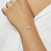 Bracelet Eliana Or Blanc Topaze Et Oxyde De Zirconium - Bracelets chaînes Femme | Marc Orian