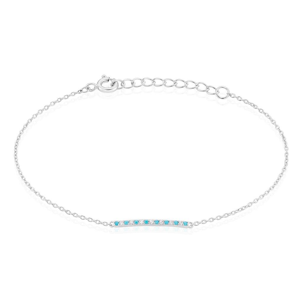 Bracelet Elga Argent Blanc Oxyde De Zirconium - Bracelets chaînes Femme | Marc Orian