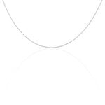 Cha&icirc;ne Igoa Maille For&ccedil;at Diamantee Or Blanc - Chaines Femme | Marc Orian