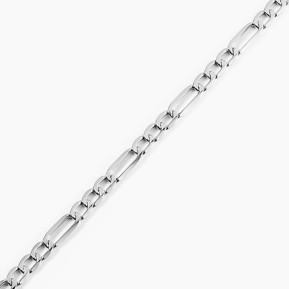 Bracelet Or Blanc Maille Alternée 1/3 - Bracelets mailles Femme | Marc Orian