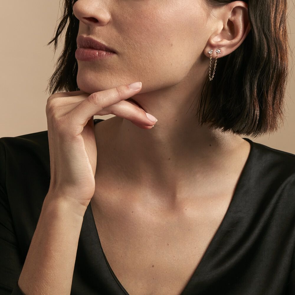 Bijou D'oreille Unitaire Candia Or Jaune Oxyde De Zirconium - Piercings d'oreilles Femme | Marc Orian