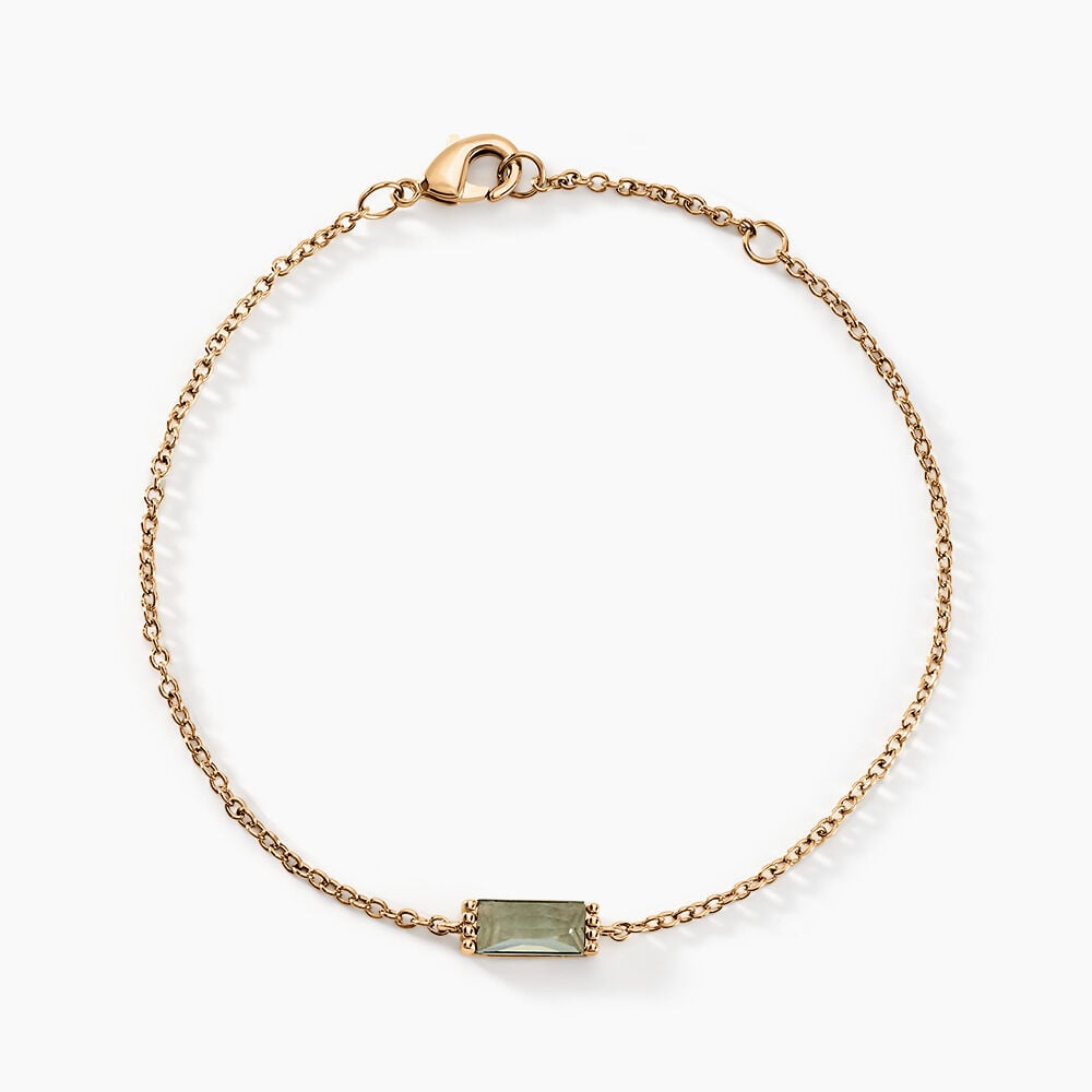 Bracelet Luccia Plaqu&eacute; Or Dor&eacute; Pierre D'imitation - Bracelets fantaisie Femme | Marc Orian