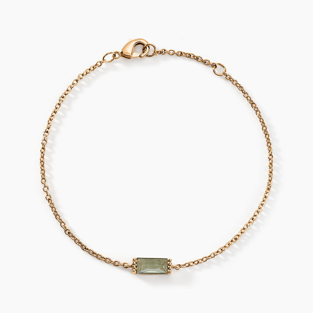 Bracelet Luccia Plaqu&eacute; Or Dor&eacute; Pierre D'imitation - Bracelets fantaisie Femme | Marc Orian