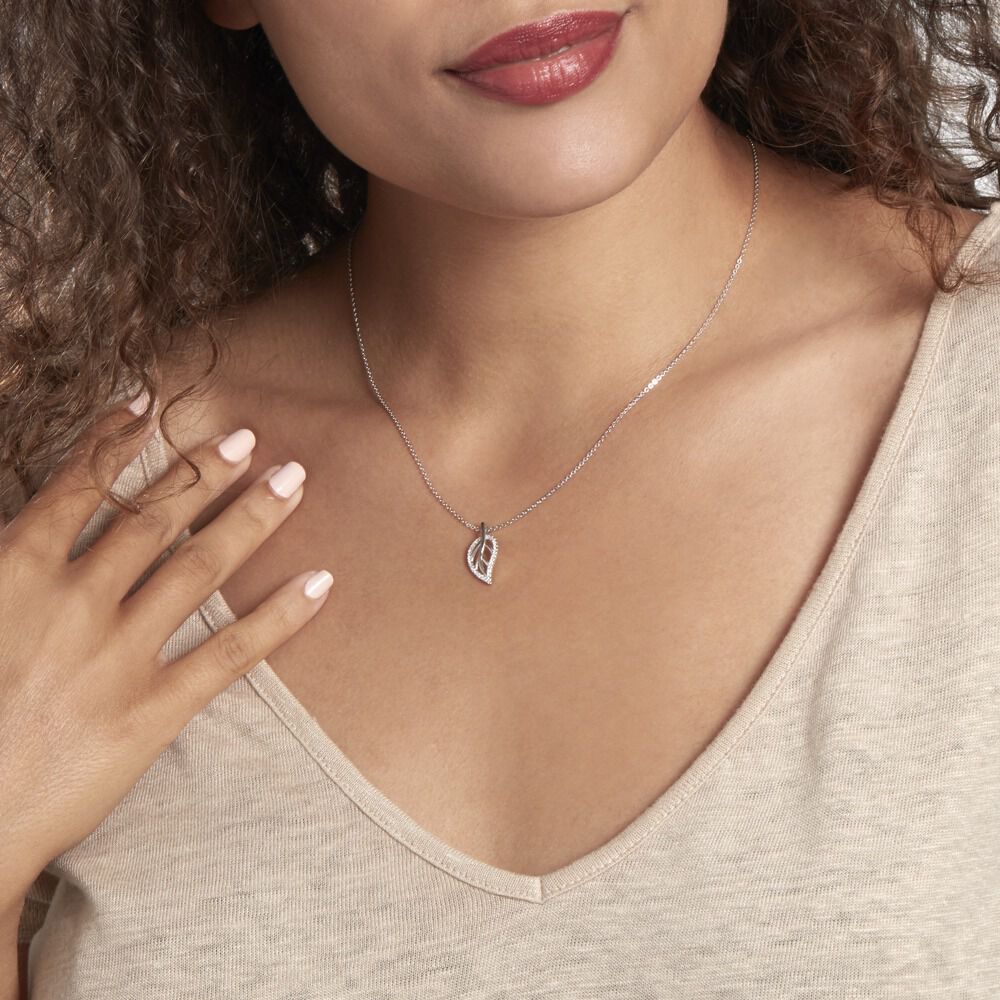 Collier Filae Argent Blanc Oxyde De Zirconium - Colliers avec pierres Femme | Marc Orian