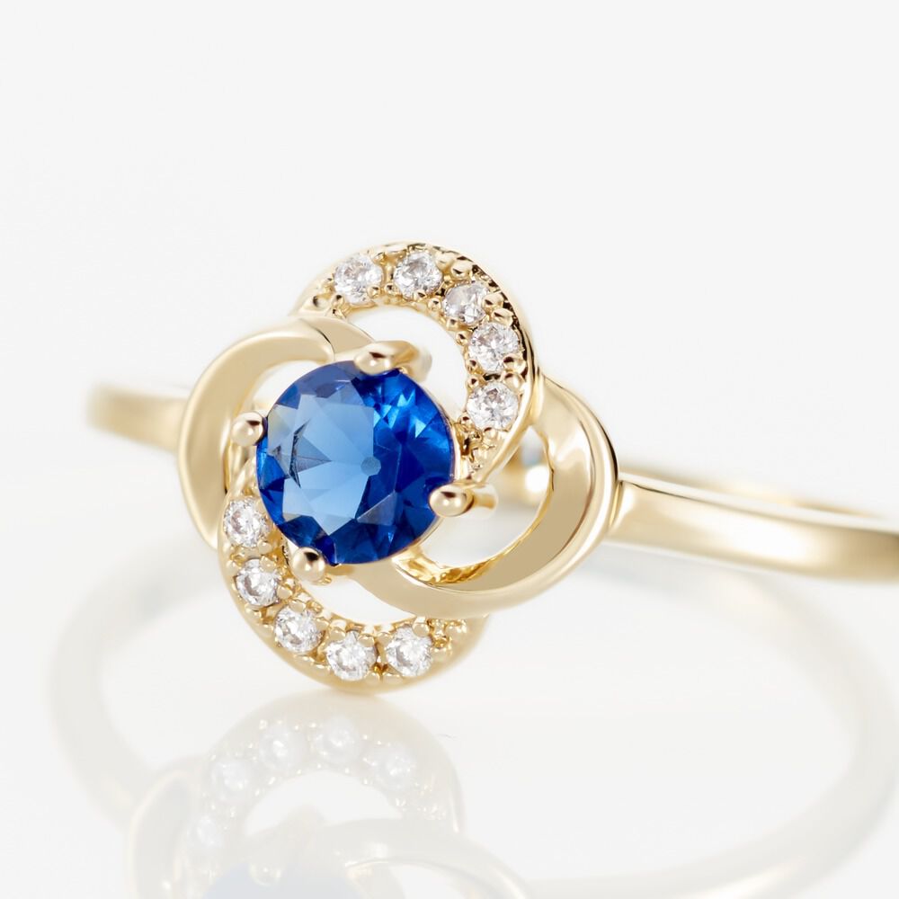 Bague Jaana Plaqué Or Jaune Verre Oxyde De Zirconium - Bagues avec pierre Femme | Marc Orian