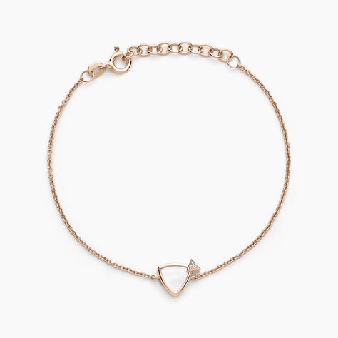 Bracelet Muse Argent Rose Nacre Oxyde De Zirconium - Bracelets fantaisie Femme | Marc Orian