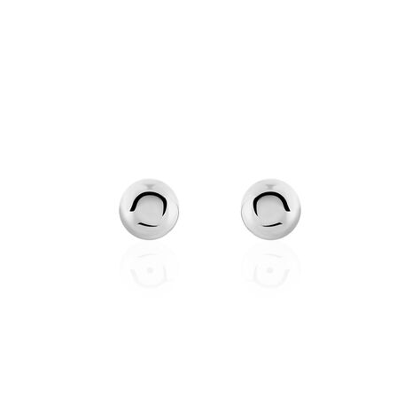 Boucles D'oreilles Puces Fidelia Boule Or Blanc - Puces Femme | Marc Orian