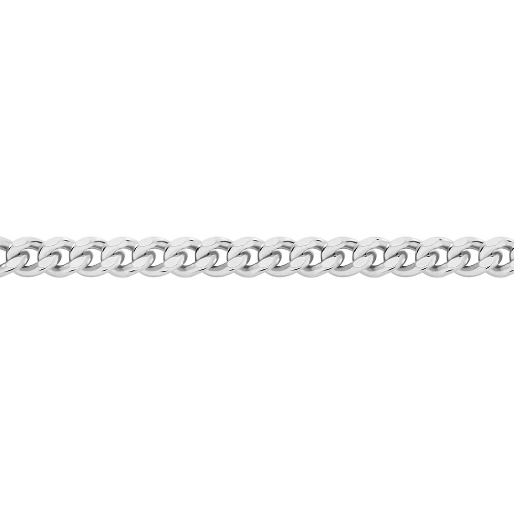 Cha&icirc;ne Imad Maille Gourmette Or Blanc - Chaines Femme | Marc Orian