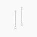 Boucles D'oreilles Pendantes Regane Or Blanc Oxyde De Zirconium - Pendantes Femme | Marc Orian