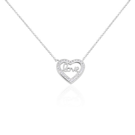 Collier Elansa Argent Blanc Oxyde De Zirconium - Colliers avec pierres Femme | Marc Orian
