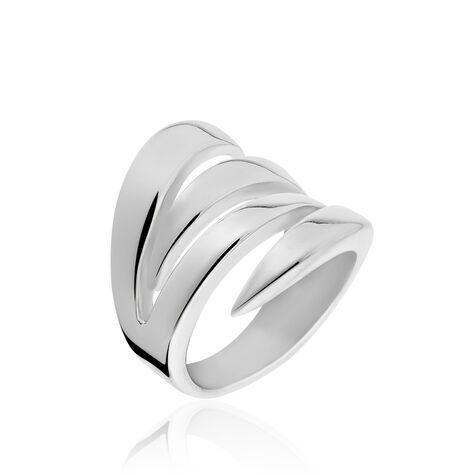 Bague Cleia Acier Blanc - Bagues grosses Femme | Marc Orian
