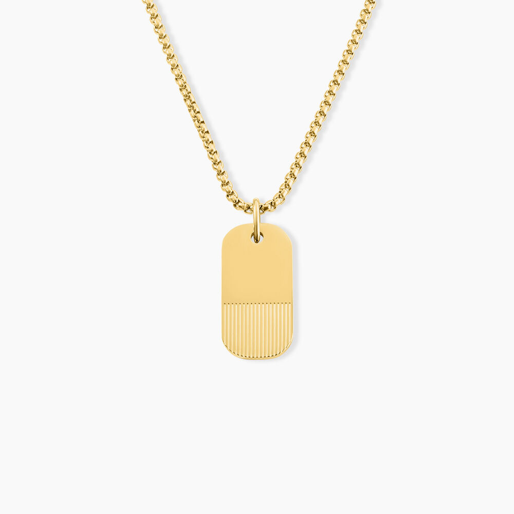 Colliers Phebus Him Acier Jaune - Colliers fantaisie Homme | Marc Orian