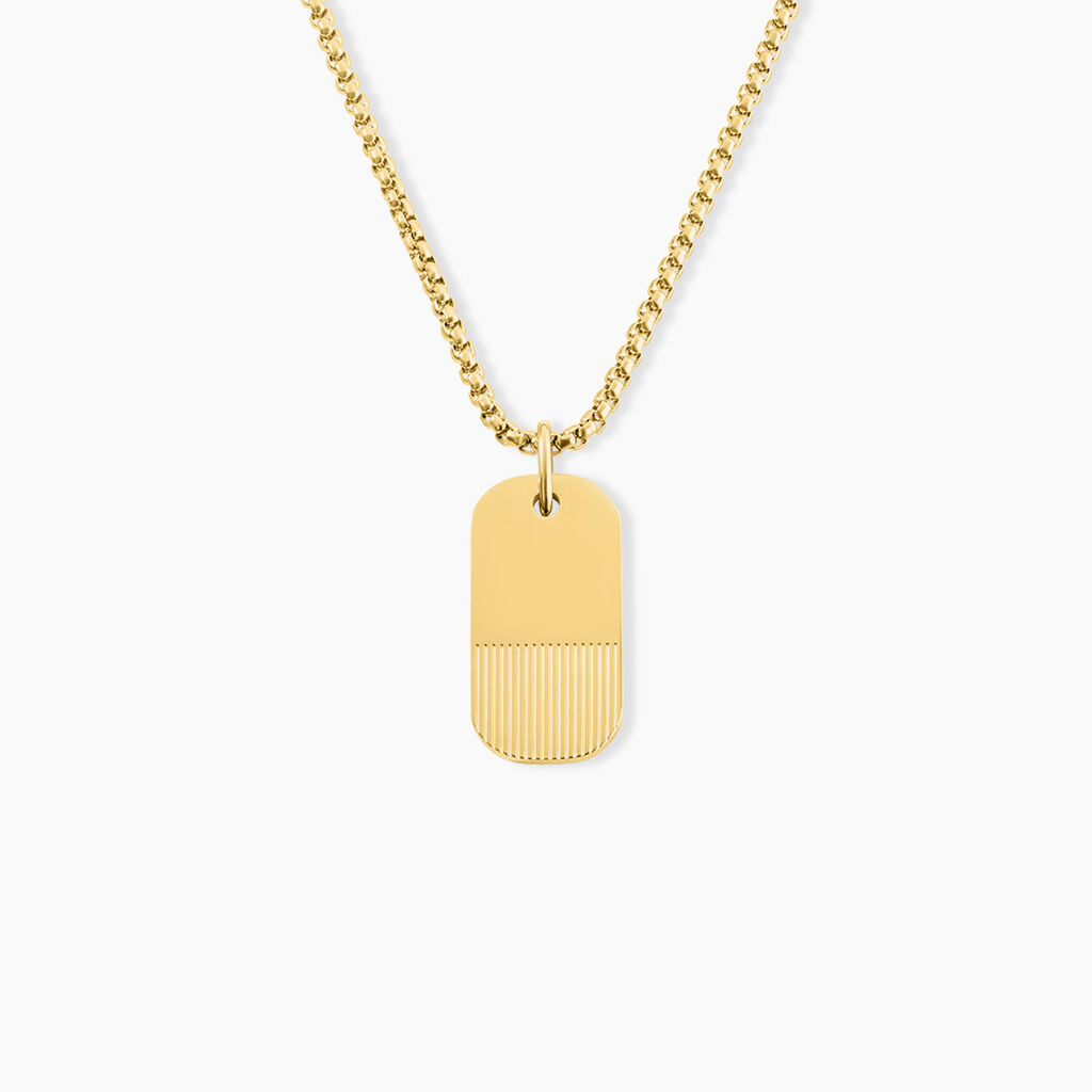 Colliers Phebus Him Acier Jaune - Colliers fantaisie Homme | Marc Orian
