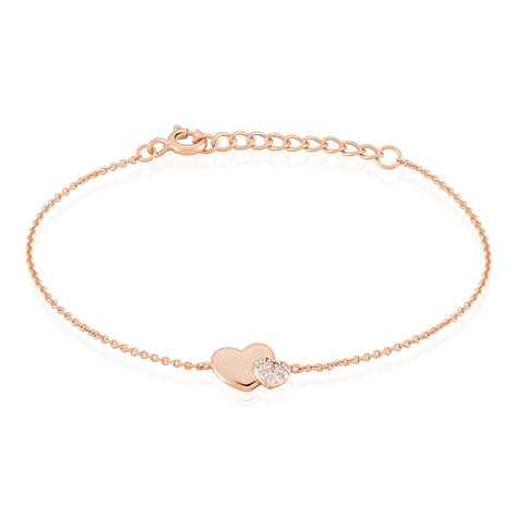 Bracelet Flamen Argent Rose Oxyde De Zirconium - Bracelets chaînes Femme | Marc Orian