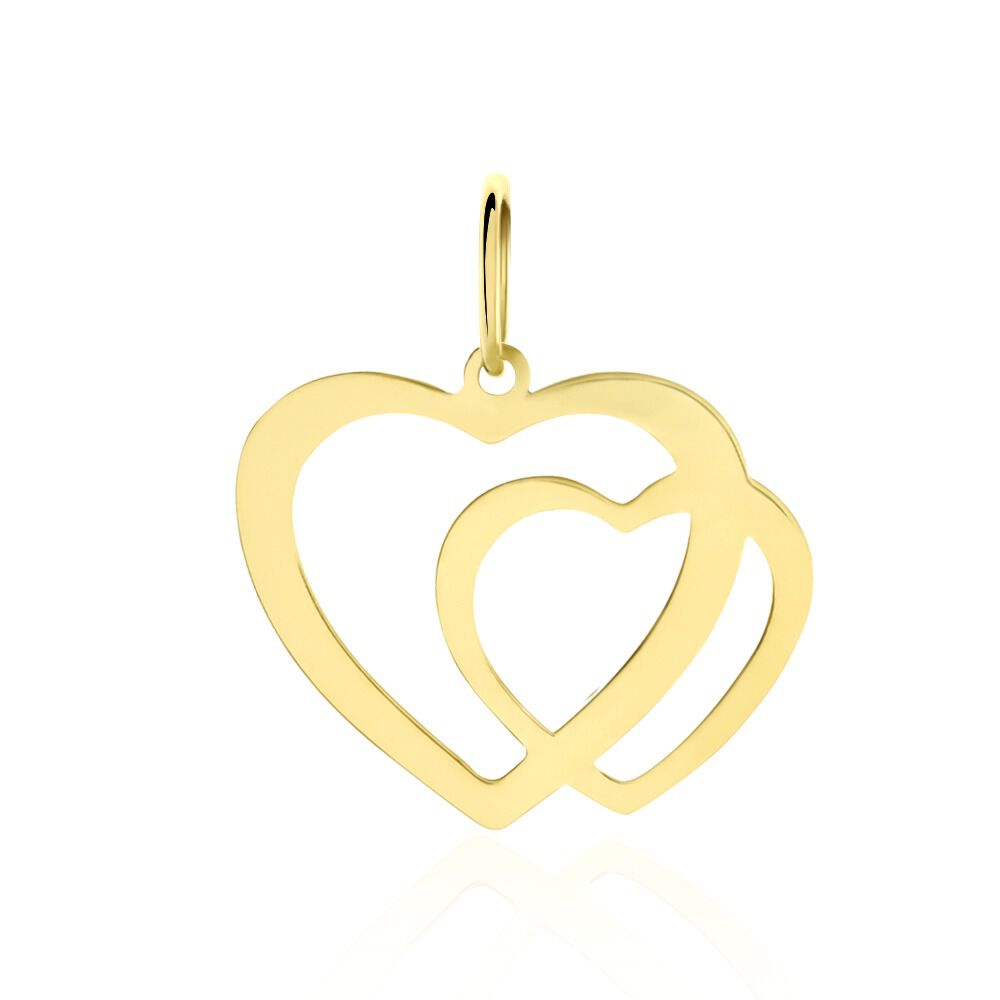 Pendentif Eudocie Coeurs Lisses Or Jaune - Pendentifs Femme | Marc Orian