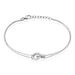 Bracelet Chriselda Argent Blanc Oxyde De Zirconium - Bracelets Anneaux Entrelaces Femme | Marc Orian