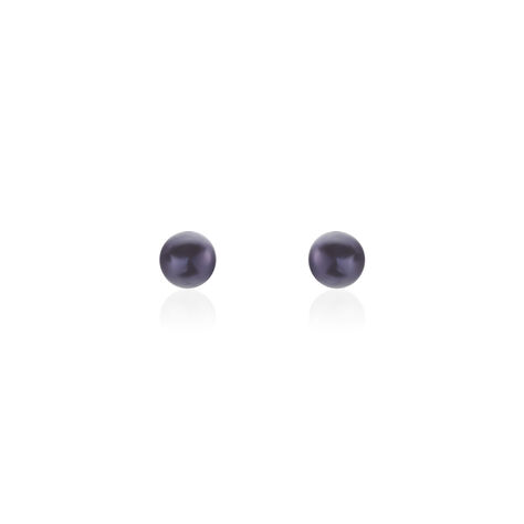 Boucles D'oreilles Puces Micaelle Teintees Or Jaune Perle De Culture - Boucles d'oreilles mariage Femme | Marc Orian