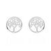 Boucles D'oreilles Puces Marijan Argent Blanc - Puces Femme | Marc Orian