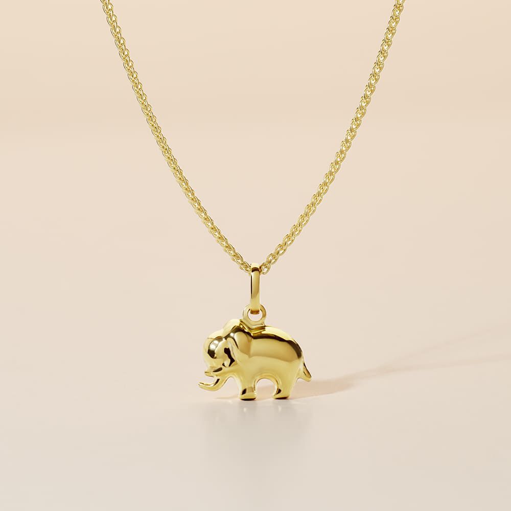 Pendentif Haiza Elephant Or Jaune - Pendentifs Famille | Marc Orian