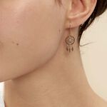 Boucles D'oreilles Pendantes Attrape Reves Plaque Or Pierre - Pendantes Femme | Marc Orian