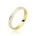 Alliance Grain De Folie Diamantee Ruban Plat Or Bicolore