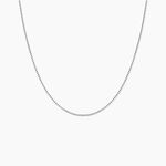 Cha&icirc;ne Alyze Argent Blanc - Colliers fantaisie Femme | Marc Orian