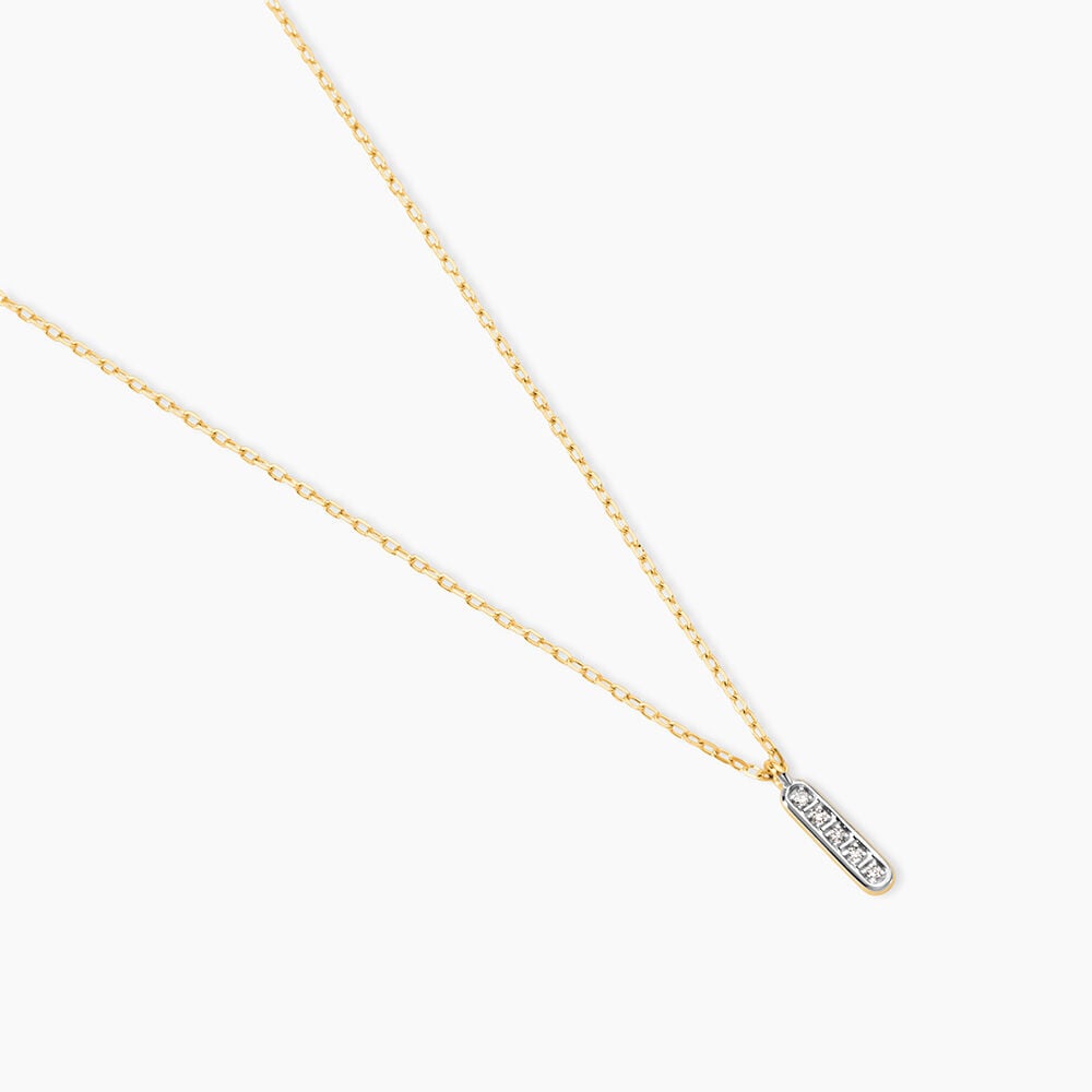 Collier Rosalin Or Jaune Diamant - Colliers avec pierres Femme | Marc Orian