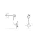 Bijoux D'oreilles Layana Argent Blanc Oxyde De Zirconium - Piercings d'oreilles Femme | Marc Orian