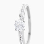 Bague Harem Or Blanc Oxyde - Solitaires Femme | Marc Orian