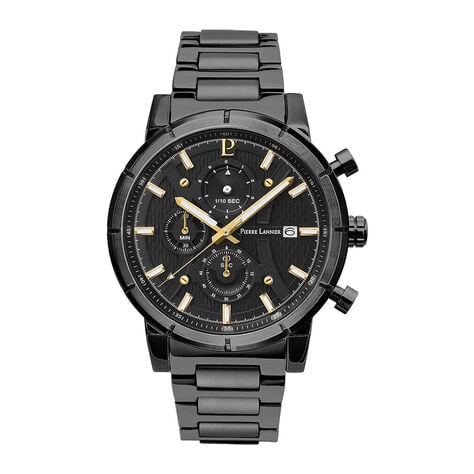 Montre Pierre Lannier Criterium Noir - Montres étanches Homme | Marc Orian