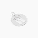 Pendentif Elio W Argent Blanc - Bijoux fantaisie Famille | Marc Orian