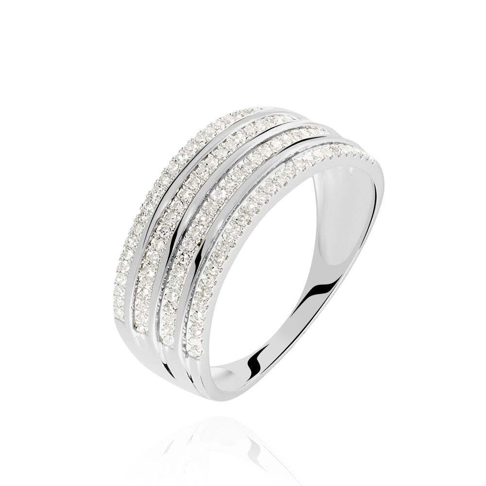 Bague Rayanna Or Blanc Diamant - Bagues pierres précieuses Femme | Marc Orian