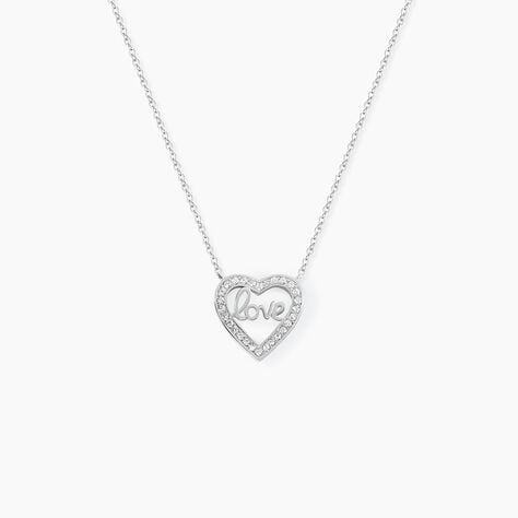 Collier Elansa Argent Blanc Oxyde De Zirconium - Colliers avec pierres Femme | Marc Orian