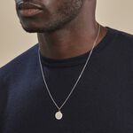 Pendentif Zodiaque Rond Argent Blanc - Bijoux personnalis&eacute;s Famille | Marc Orian