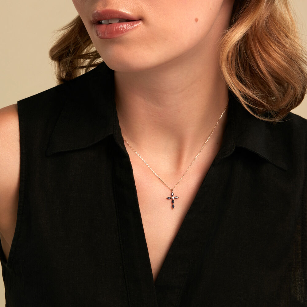 Pendentif Eser Or Jaune Oxyde De Zirconium - Pendentifs Femme | Marc Orian