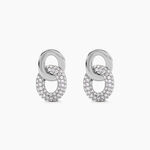 Boucles D'Oreilles Pendantes Madame Argent Blanc Oxyde De Zirconium - Pendantes Femme | Marc Orian