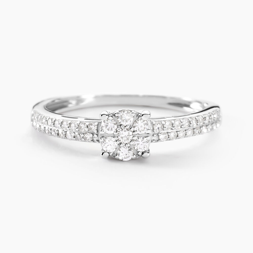 Bague Julia Or Blanc Diamant - Bagues pierres pr&eacute;cieuses Femme | Marc Orian