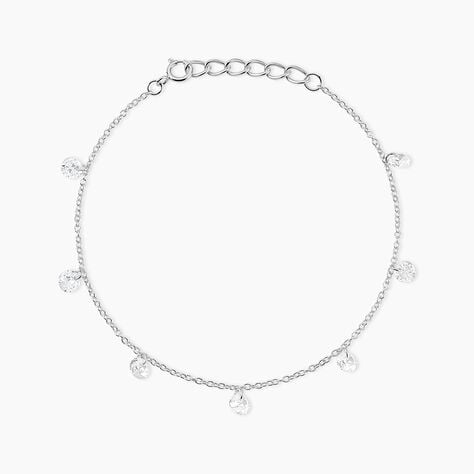 Bracelet Argent Collie Argent Blanc Oxyde - Bracelets fantaisie Femme | Marc Orian