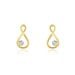 Boucles D'oreilles Puces Eszter Or Jaune Diamant - Puces Femme | Marc Orian