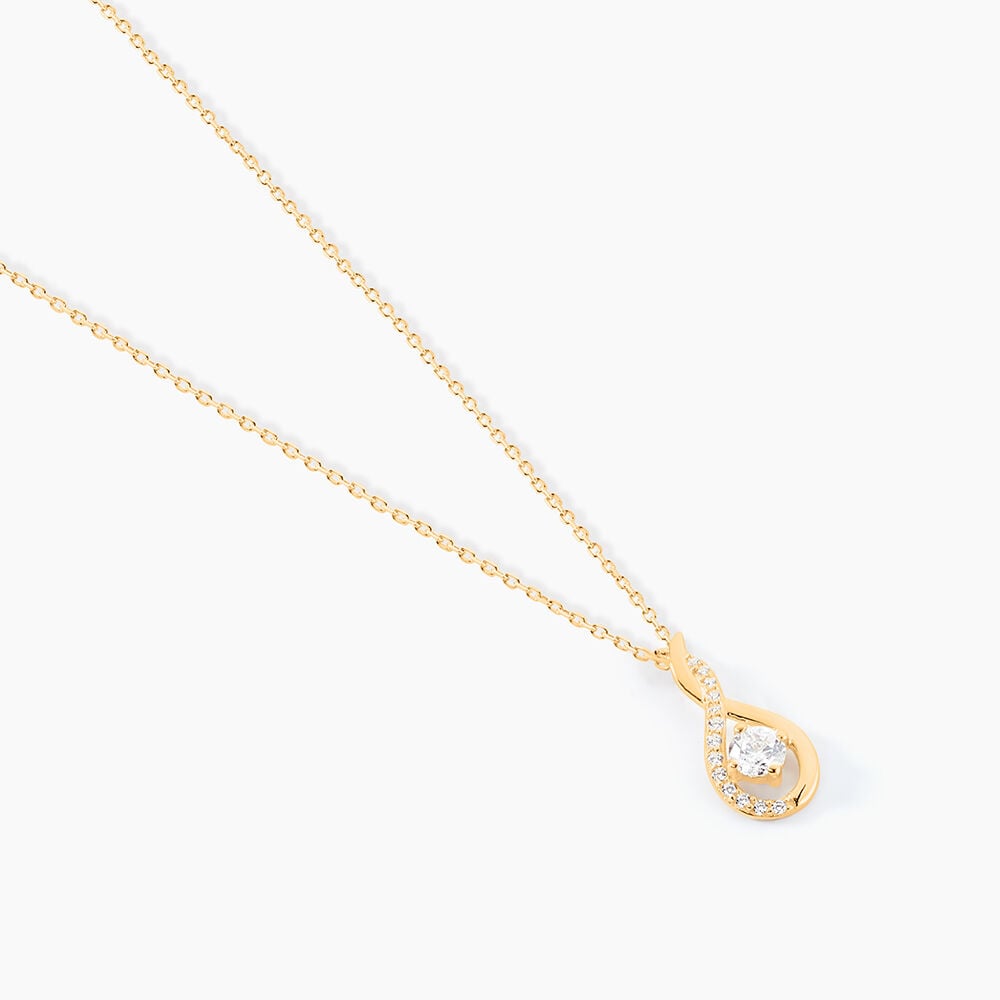 Collier Evana Or Jaune Oxyde De Zirconium - Colliers avec pierres Femme | Marc Orian
