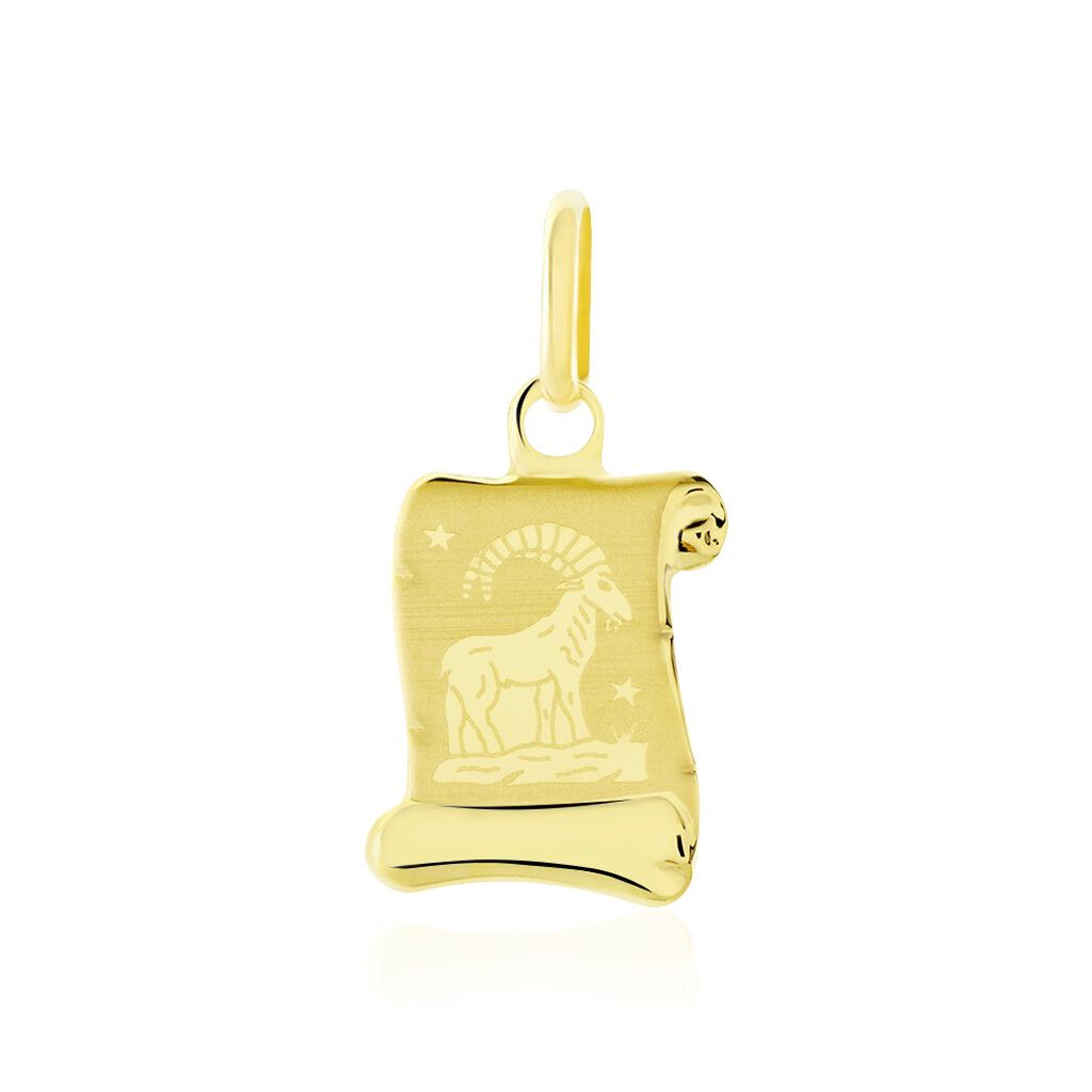 Pendentif Lamie Zodiaque Parchemin Or Jaune - Bijoux personnalisés Famille | Marc Orian