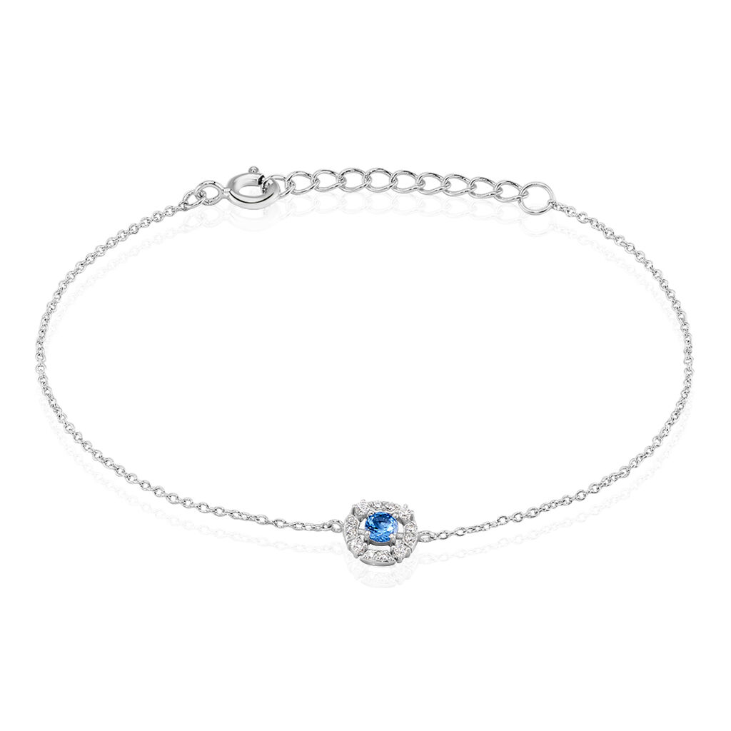 Bracelet Carren Argent Blanc Oxyde De Zirconium - Bracelets fantaisie Femme | Marc Orian