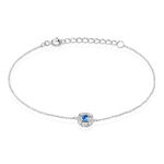 Bracelet Carren Argent Blanc Oxyde De Zirconium - Bracelets fantaisie Femme | Marc Orian