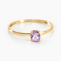 Bague Lily Or Jaune Amethyste - Bagues Femme | Marc Orian