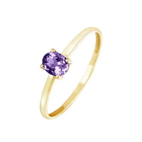 Bague Lily Or Jaune Amethyste - Bagues Femme | Marc Orian