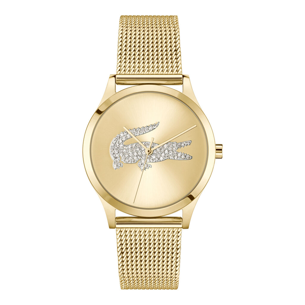 Montre Lacoste Crocodelle Doré - Montres étanches Femme | Marc Orian