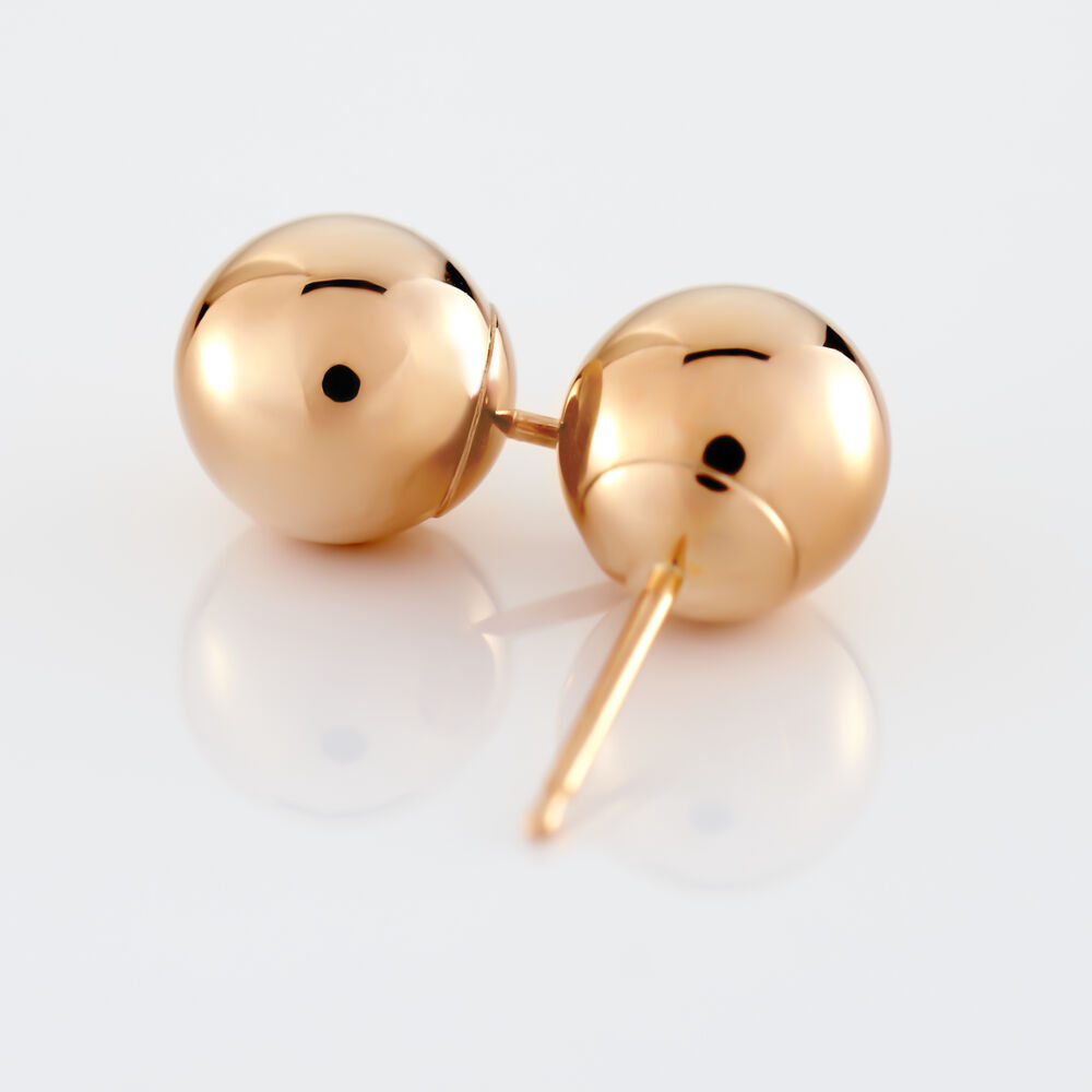 Boucles D'oreilles Puces Fidelia Boule Or Rose - Puces Femme | Marc Orian