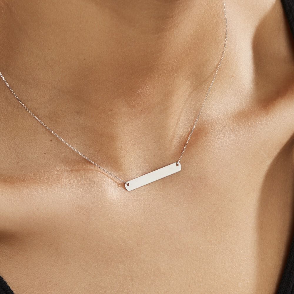 Collier Beavis Or Blanc - Bijoux personnalisés Femme | Marc Orian