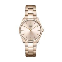 cadran doré rose fond doré rose bracelet acier doré rose